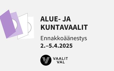 Alue- ja kuntavaalien ennakkoäänestys alkaa 2.4.